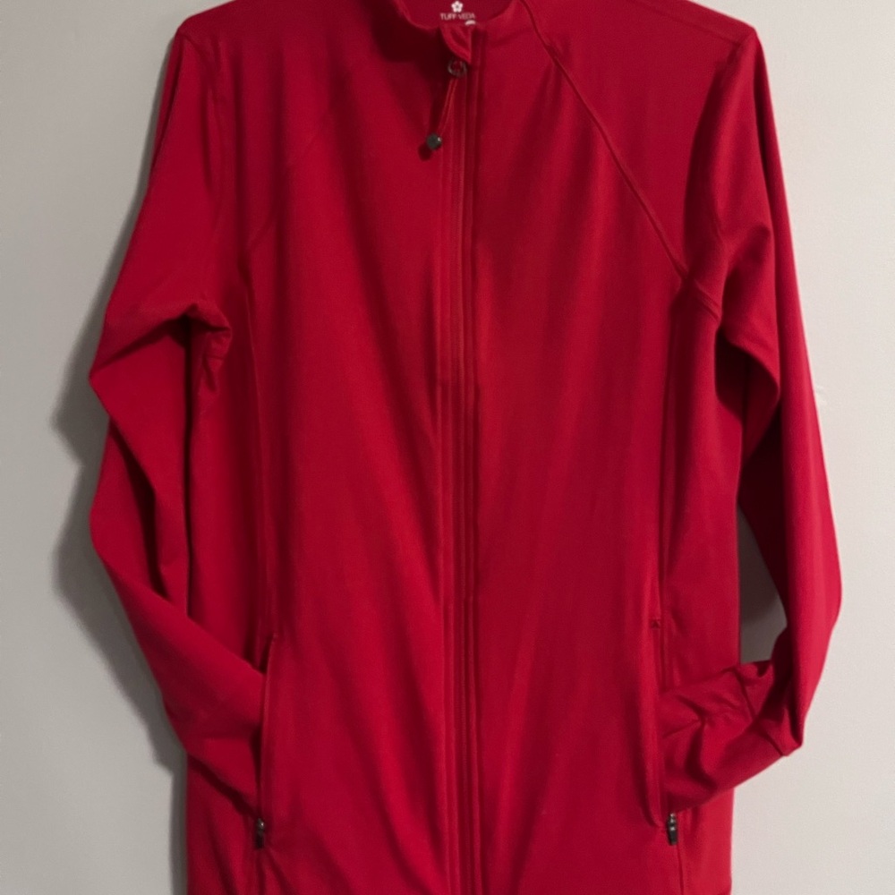 NWOT Bright Red/PinkCardigan with Relaxed Fit and Soft Fabric